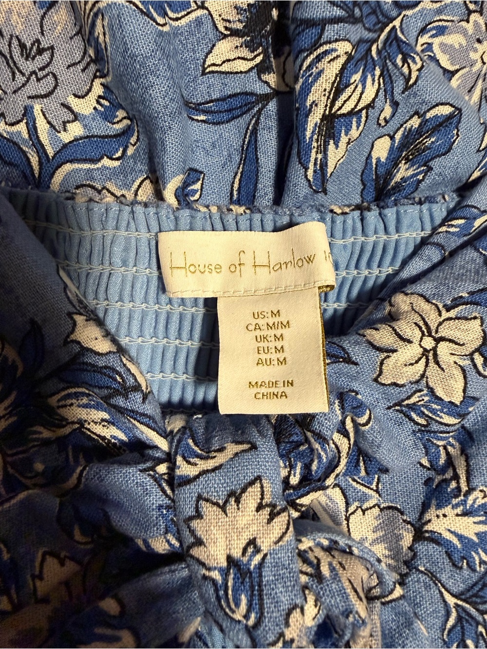 House of Harlow 1960 Blue and White Floral Maxi Dress - Picture 3 of 4